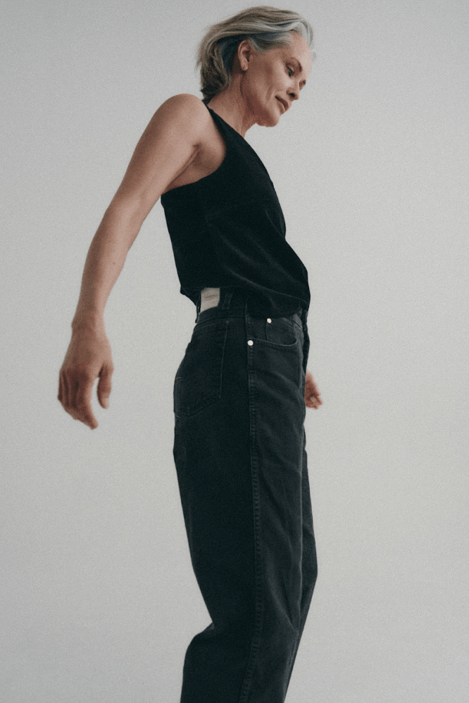 Boyfriend Jean Black/Grey - ELV Denim pinetree studios london