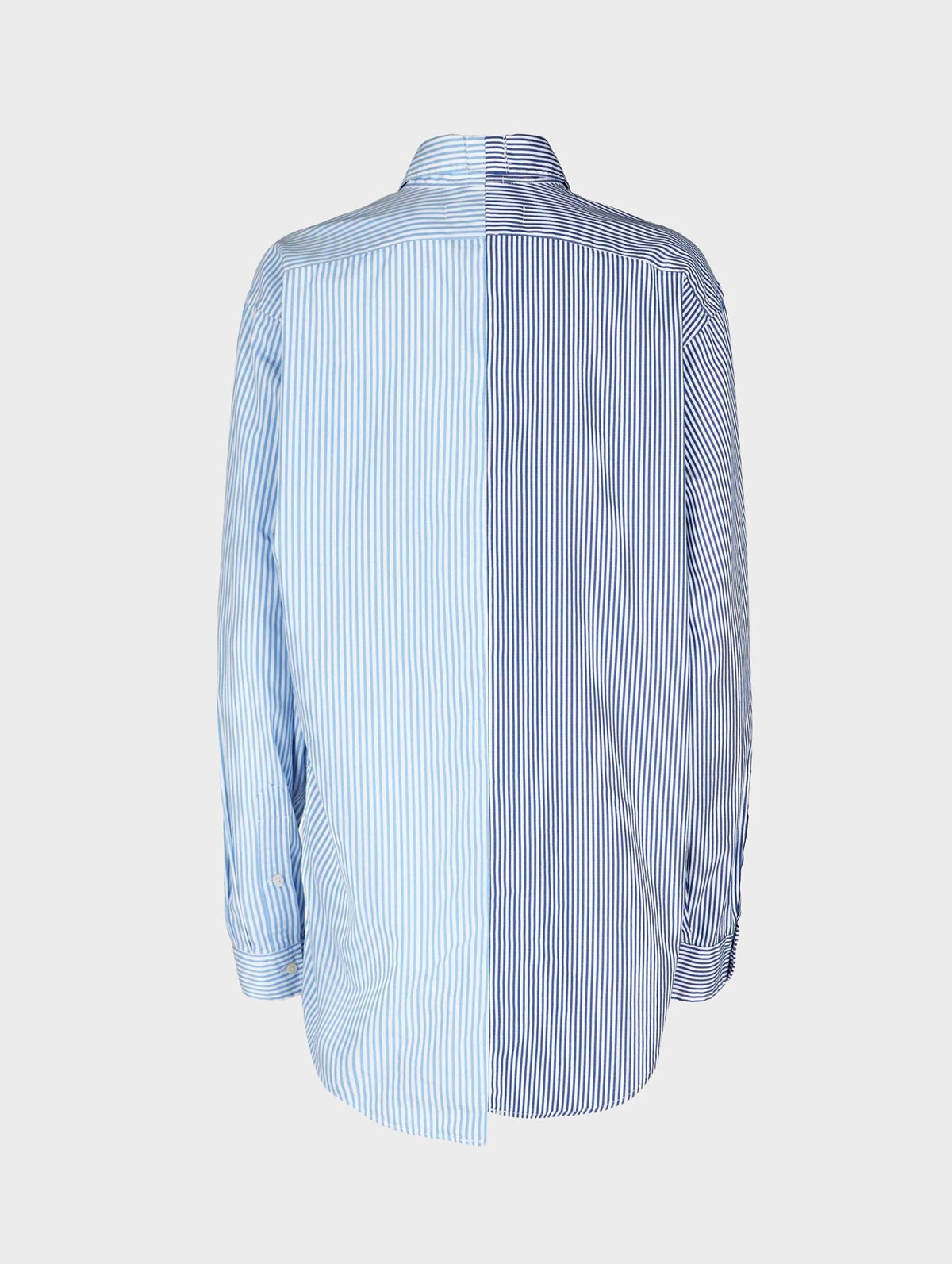 Diana Shirt Stripe Cotton Poplin Light Blue - ELV Denim