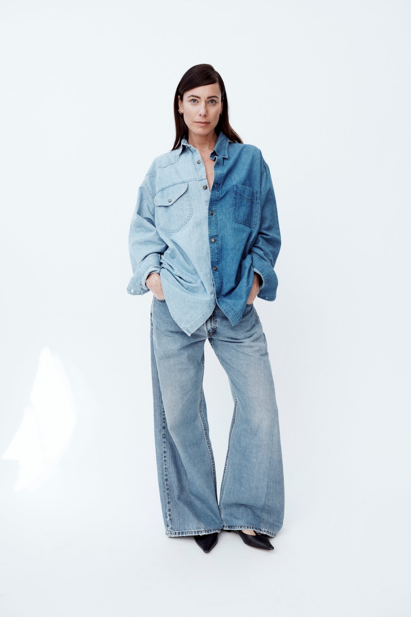 Freya Wide Leg Jean Light Blue - ELV Denim