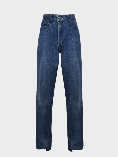 Dark Blue Match Boyfriend Jean - E.L.V. Denim
