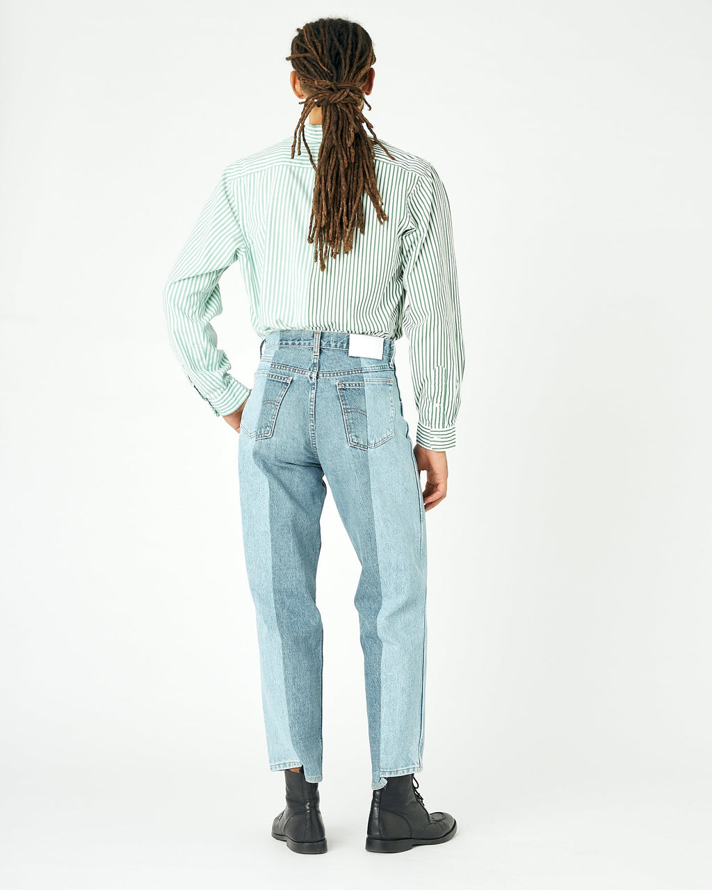 Light Mid Blue Contrast Garçon Jean - E.L.V. Denim