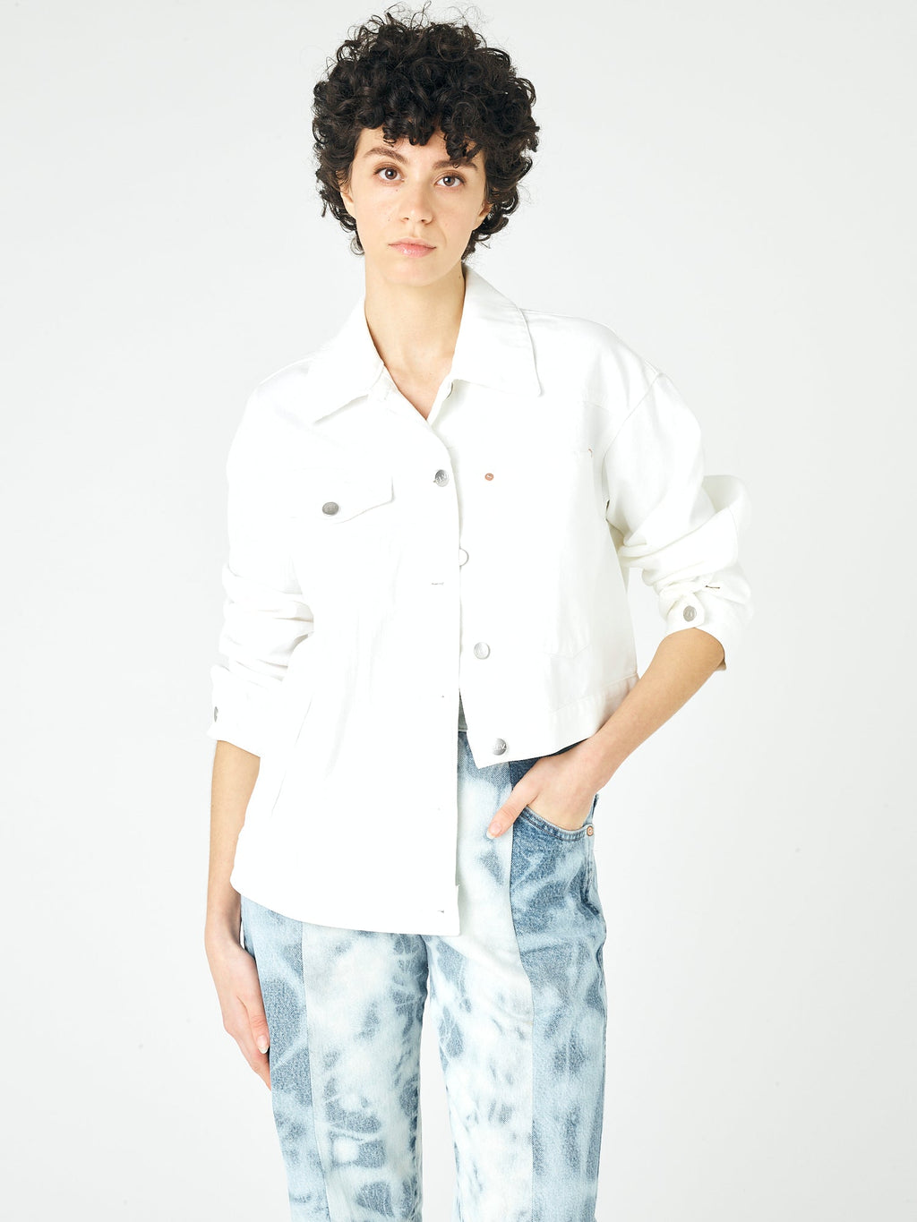 White Match Jacket - E.L.V. Denim